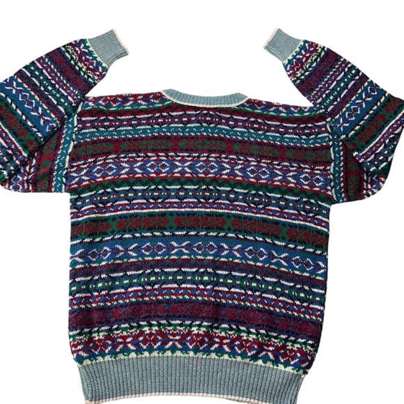 Vintage Grandpa Crewneck Sweater Large TSR USA Christmas Holiday Multicolor - Picture 2 of 9